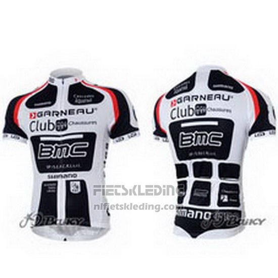 2011 Fietskleding BMC Wit en Zwart Korte Mouwen en Koersbroek